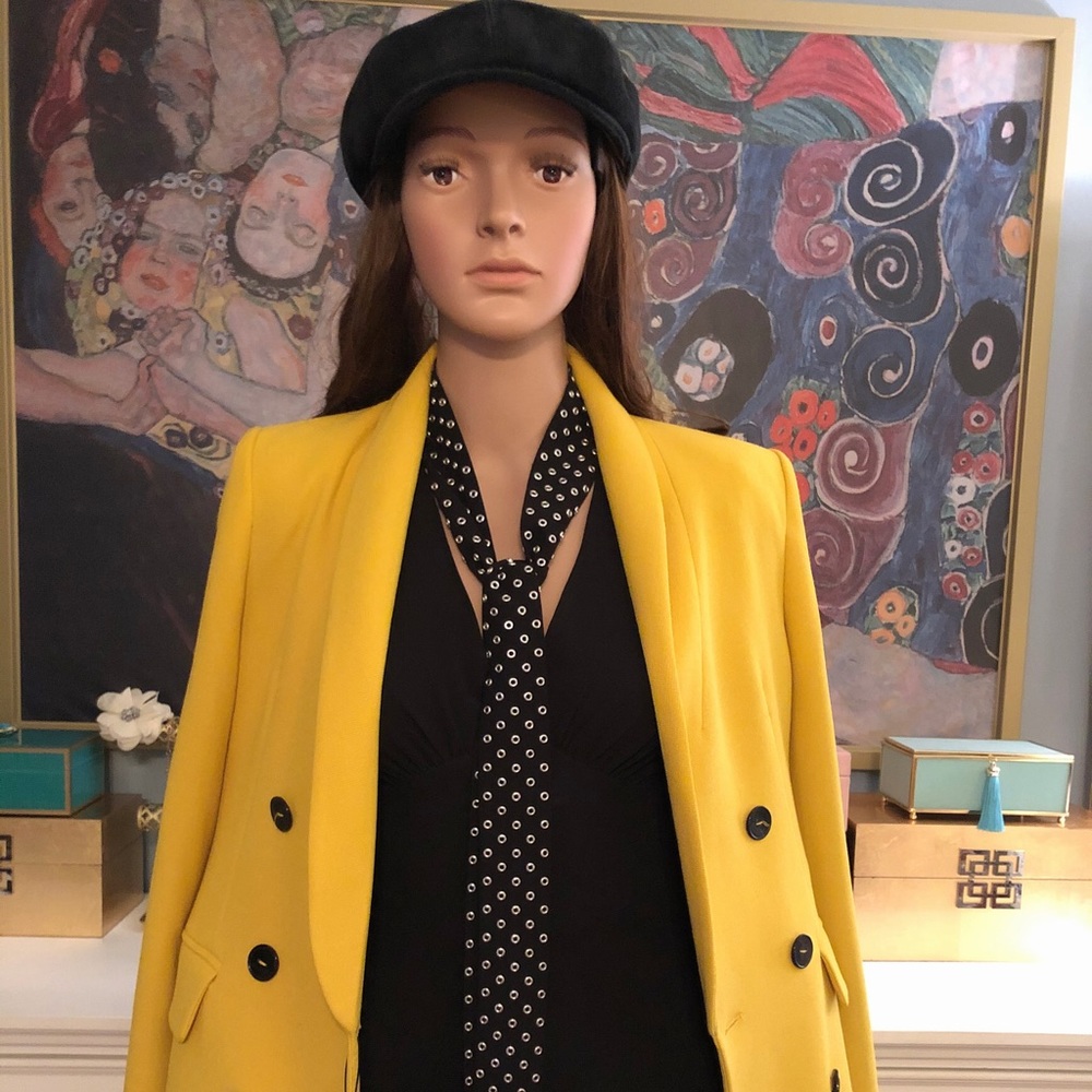 NWT Zara yellow coat blazer Small
